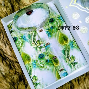 চায়না মাইক্রোস্টিজ প্রিন্টের পাঞ্জাবি (কোড- 98)